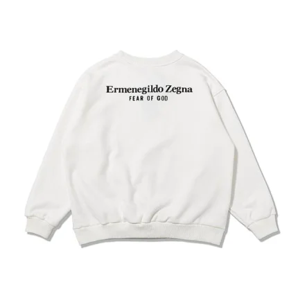 ermenegildo zegna fear of god sweatshirt white