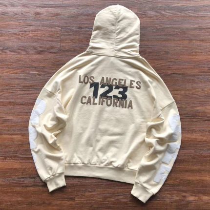 Essential 123 Logo Off White Hoodie