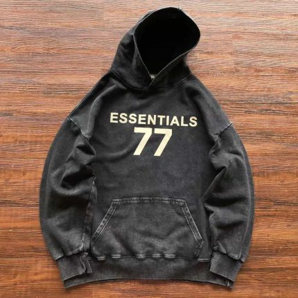 Essential 77 Black Hoodie
