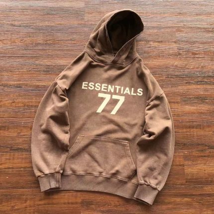 Essential 77 Brown Hoodie
