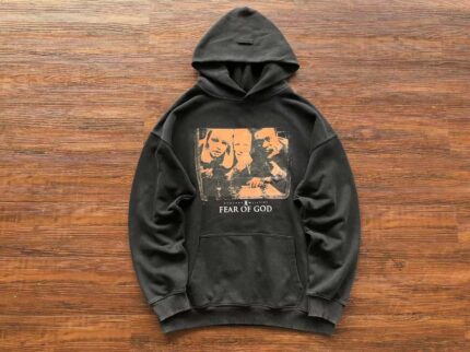Essential Fear Of God Faces Hoodie