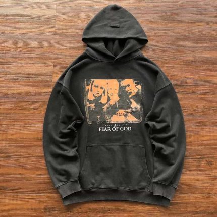 Essential Fear Of God Faces Hoodie