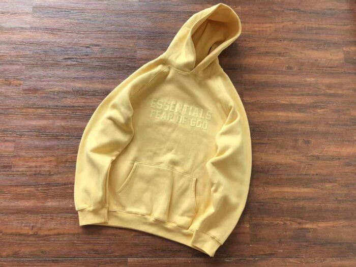 Essential Fear Of God Yellow Hoodie