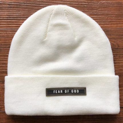 Fear Of God White Beanie