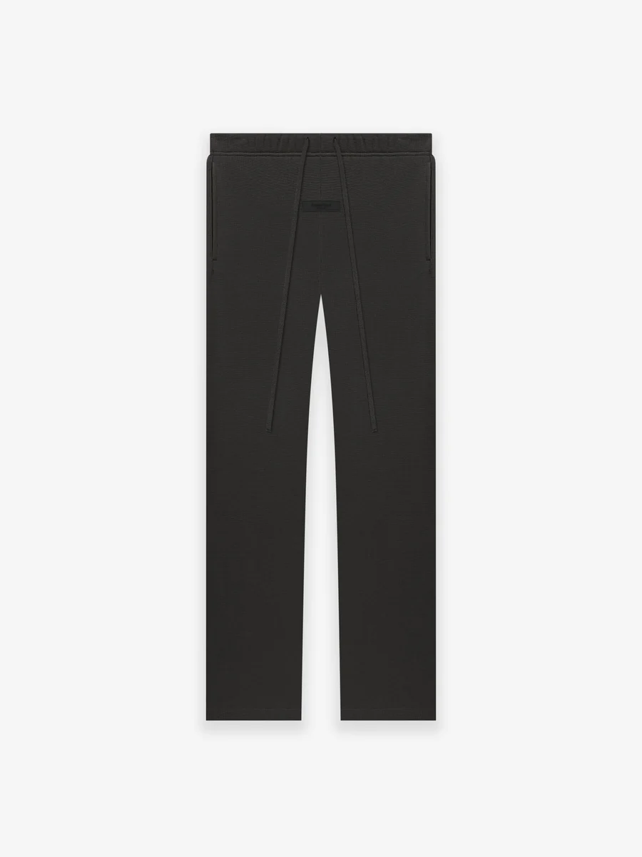 Essentials Waffle Relaxed Sweatpant Off Black