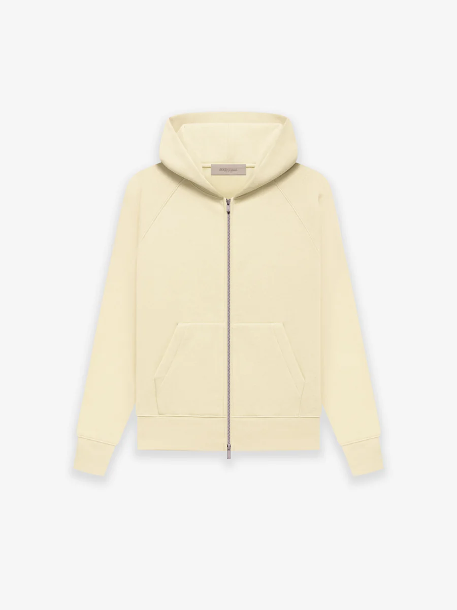 Essentials Fw22 Kids Fullzip Hoodie Canary