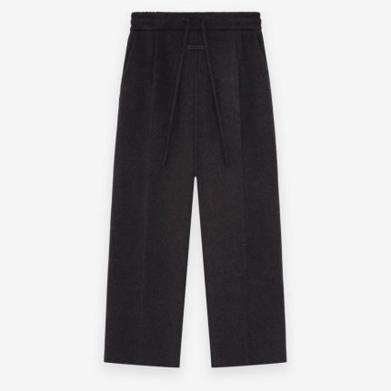 Essentials Wool Cashmere Drawstring Wide Leg Pant